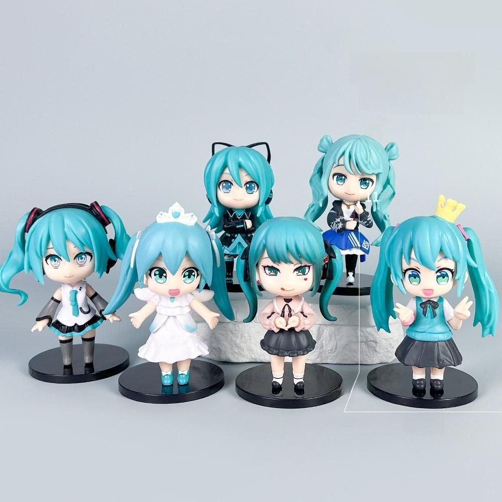 Hatsune Miku Pvc Figurine Collection Set With Assembly For Anime Enthusiasts And Display
