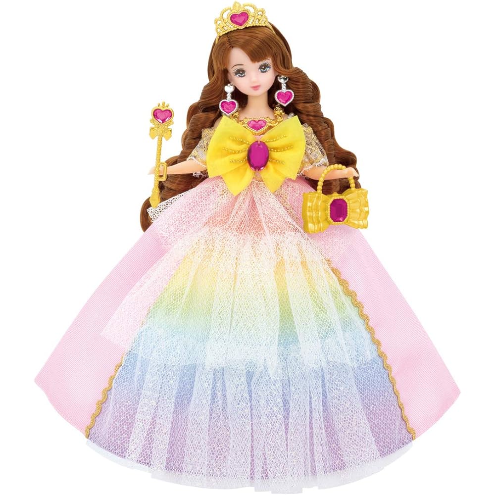 Licca-chan Dreamy Princess Rainbow Fantasia Dress Kids Costume