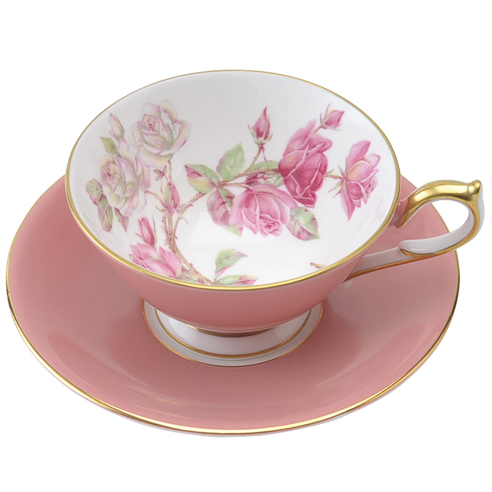 

Aynsley Elizabeth Rose Gold Tea Cup & Saucer, Athens, 200ml, Pink, 305600408C