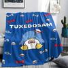 1PC Sanrio Cute Print Flannel Blanket, High Quality All Seasons, Home Decor, Warmth and Comfort, Perfect for Christmas Gifts