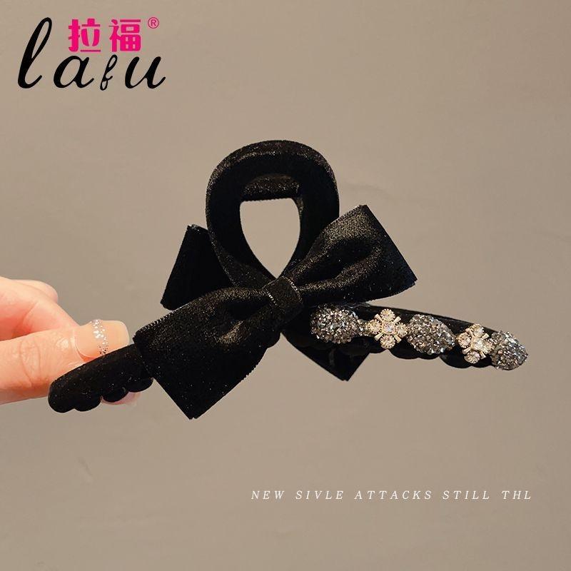 Small Bow Hair Claw Mini Shark Clip Women Back Head Autumn Winter Hair Accessories