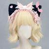 Kitten Anime Headpiece for Party Stage Birthday Face Wash Hairbands Stage Cats Ear Wing Headwear Photo Props
