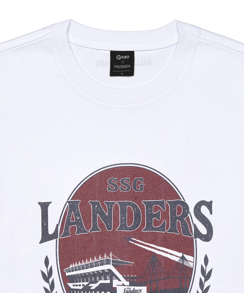 Hangugyaguwiwonhoe Musinsa X Kbo Ballpark Ver.2 Short Sleeve T-Shirt White [Incheon Ssg Landers]