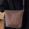 Tasche Damentasche Retro Schlicht Mattfleece Pendler Neue Bucket Bag Hoher Wert Schlicht Ausgehen Schultertasche