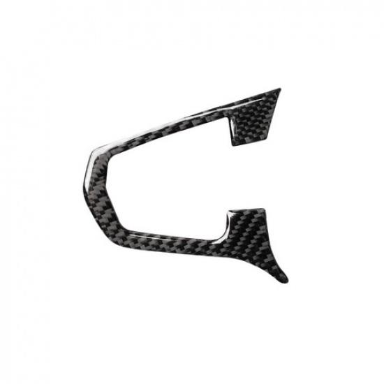 Auto Carbon Fiber Steering Wheel Frame Decor Cover Trim For BMW G30 G38 5 Series