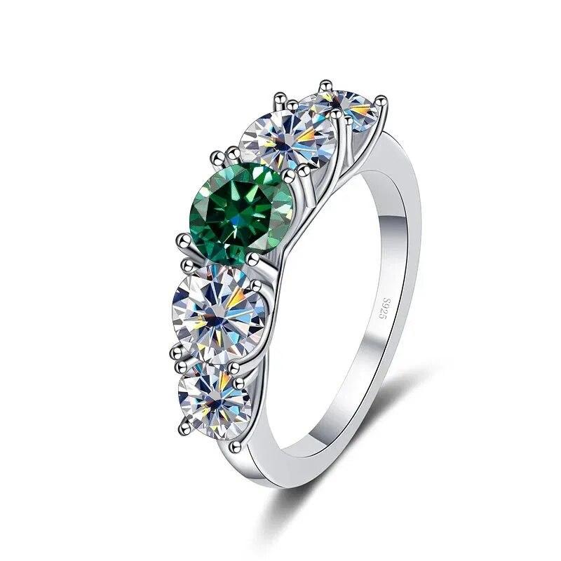 Sace Gems GRA-zertifizierter 3,6 Karat Moissanit-Ring, VVS1-Labordiamant-Solitärring für Frauen, Verlobungsversprechen, Ehering, Schmuck