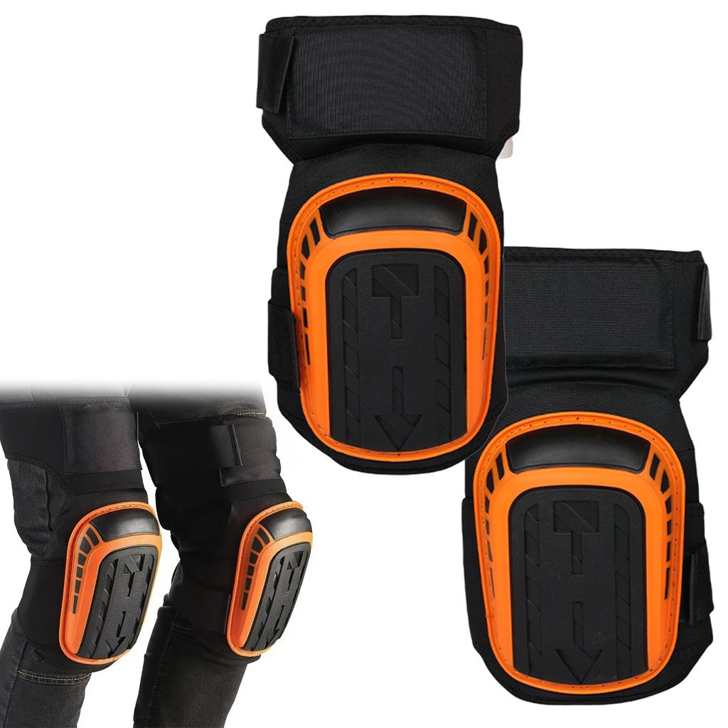 2PCS Heavy Duty Outdoor Knee Pads Hard Shell Protective Breathable Anti Shock Kneeling Pads for Cycling Skating Climbing Work