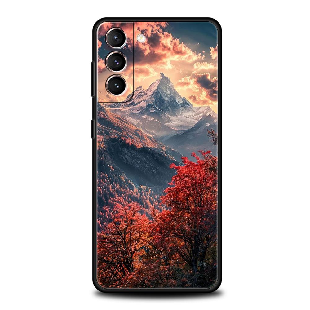 

Чехол для телефона «Горный Лес» для Samsung Galaxy S25 S24 S23 S22 S20 S21 FE Ultra S10 S10E S9 Plus 5G Мягкий ТПУ Fundas Чехол Capas samsung s10e