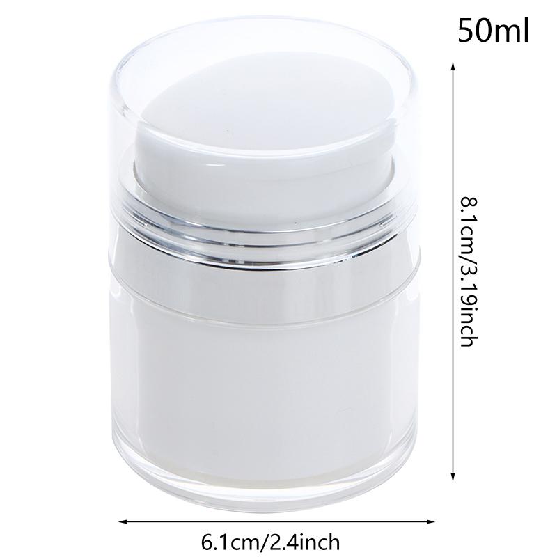 15/30/50/100 ml Airless-Pumptiegel Leere Acryl-Cremeflasche Nachfüllbarer Kosmetikbehälter Einfach zu verwenden Tragbares Reise-Make-up-Werkzeug