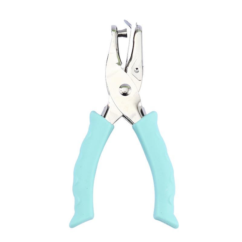 6mm Round Single-Hole Macaron Color Handheld Punch Pliers