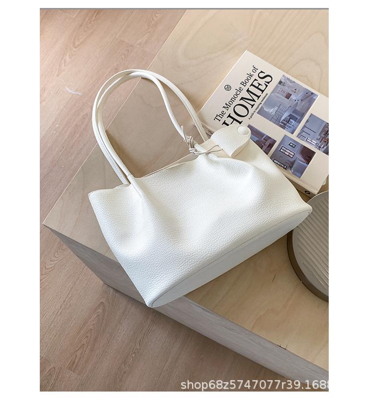 Large-capacity Bag Women's 2025 Summer New Shoulder Messenger Bag Popular This Year, Mother and Child Bucket Bag