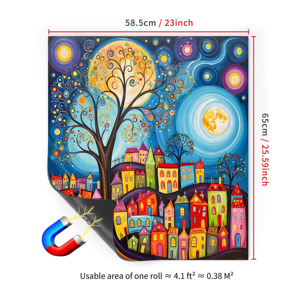 65X58.5Cm Household Dishwasher Magnetic Sticker Kitchen Home Refrigerator Magnetic Sticker