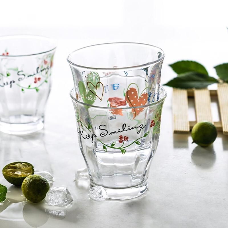 OLOEY Modern Glass Juice Cup with Strap