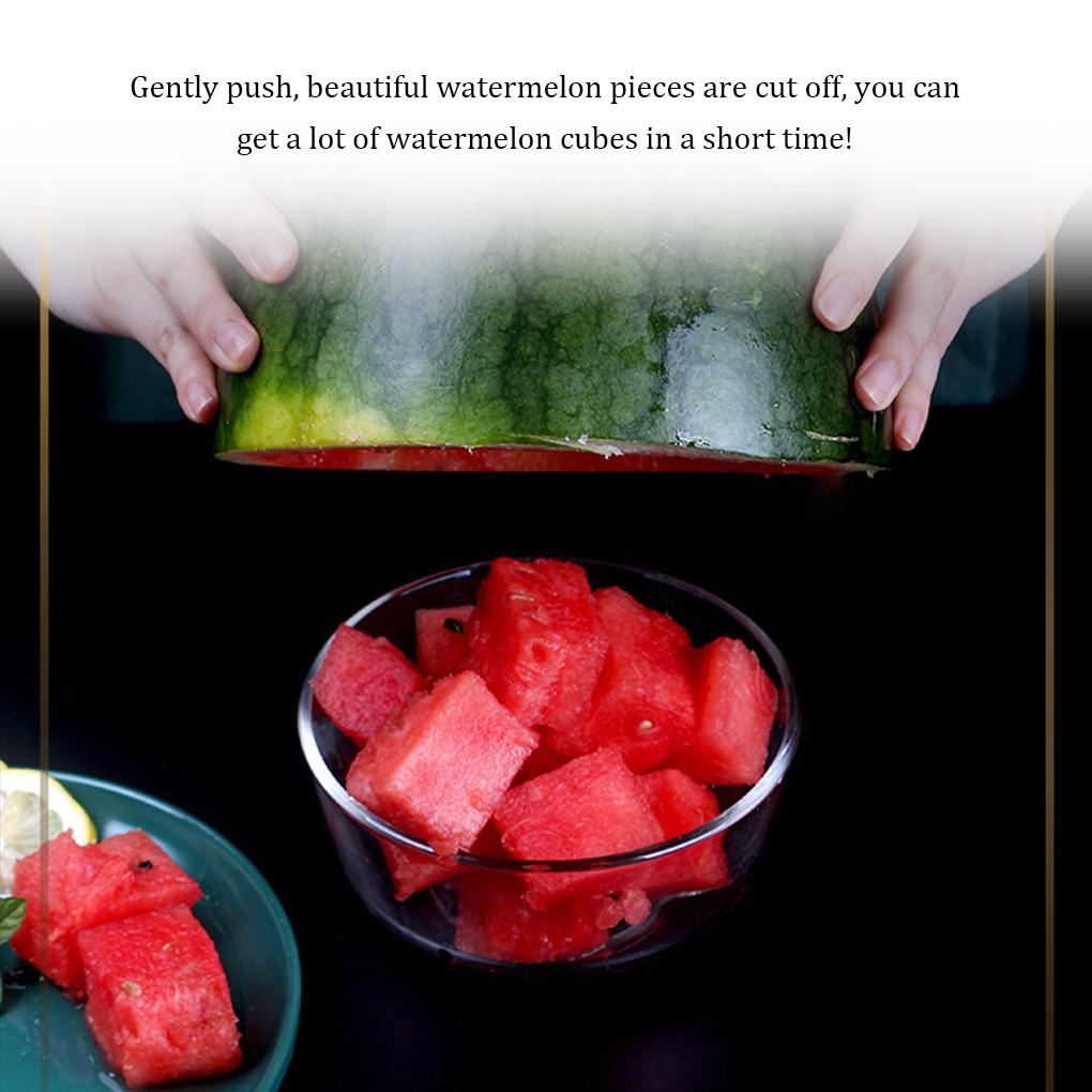 Stainless Steel Watermelon Slicer Portable Handheld Replacement Washable 2 In 1 Home Fruit Fork Slicing Tool Accessories