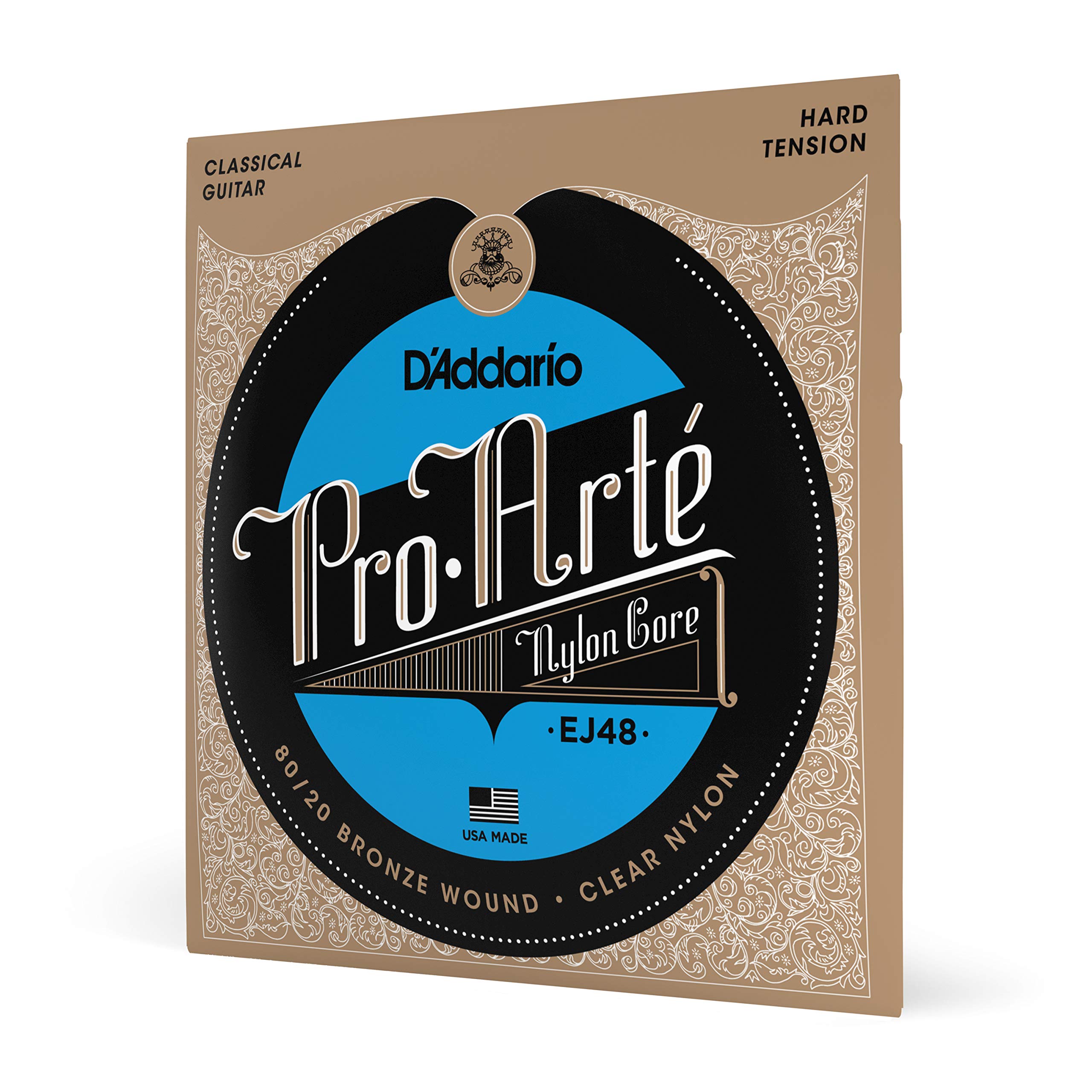 

ProArte Classical Guitar Bronze Clear Hard EJ48 D Addario Strings, 80/20 /