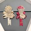 Fresh Eternal Life Wedding Boutonniere Set: Groom, Bride, Groomsmen, Bridesmaids, Parents & Eldest Daughter