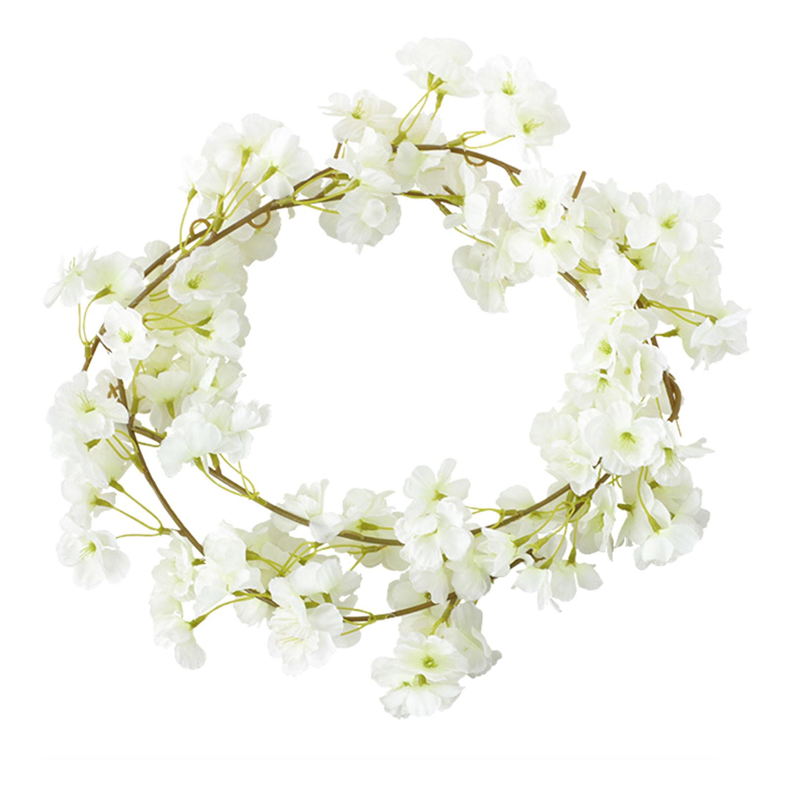 

Rattan Garland, Flexible Artificial Flower Rattan, Artificial Flower Decorations For Indoor Outdoor Home Decor белый