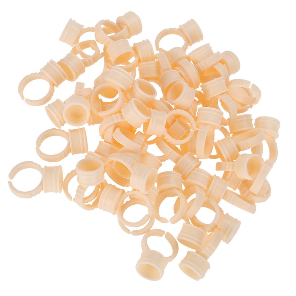 100Pcs Eyebrow Tattoo   Cup Microblading Pigment Glue Holder L