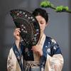 Hand Crafted Hand-painted Fan Colorful Spanish Wood Fan Traditional Handheld Fan  Home Ornaments