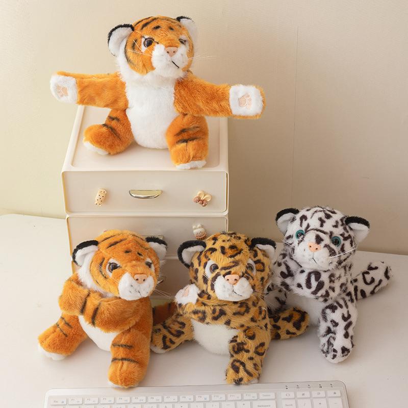 Cute Animal Tiger Leopard Snapping Circle Plush Toy Doll Koala Rabbit Bracelet Doll Children's Doll