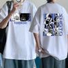 Hot Anime Todoroki Shoto Print T-Shirt Women Men Loose Short Sleeve Round Neck Top Fashion Y2k Casual Summer Shirt Tees