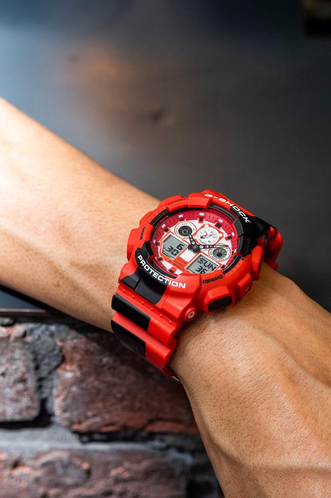 Casio NISHIKIGOI Nishikigoi Red G-Shock GA-100JK-4AJR Men's Watch,