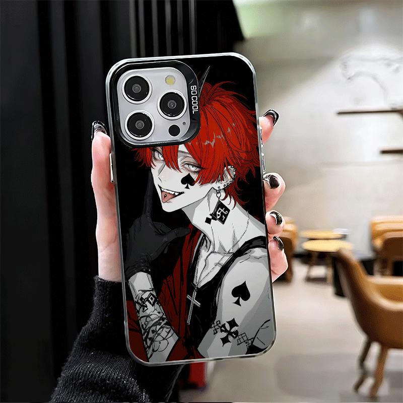 Funda de Teléfono Suave Estilo Anime Chico Malo Diablo para iPhone 15 16 17 Pro Max 17Air 16E 14 Plus 13 12 Mini Cubierta Trasera a Prueba de Golpes