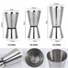 Stainless Steel Cocktail Shaker 15/30ml or 20/40ml or 25/50ml Measure Cup Dual Shot Drink Spirit Measure Jigger Kitchen Gadgets