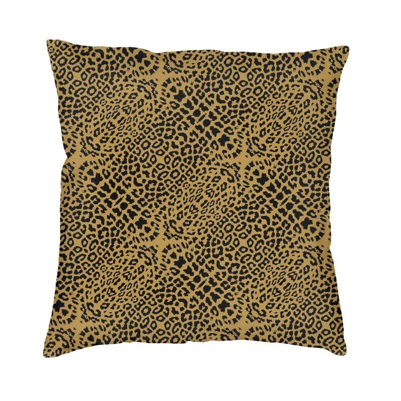 Nordic Purple Leopard Print Cushion Cover Velvet Animal Skin Pattern Pattern Pillow Case Living Room Decoration Pillowcase
