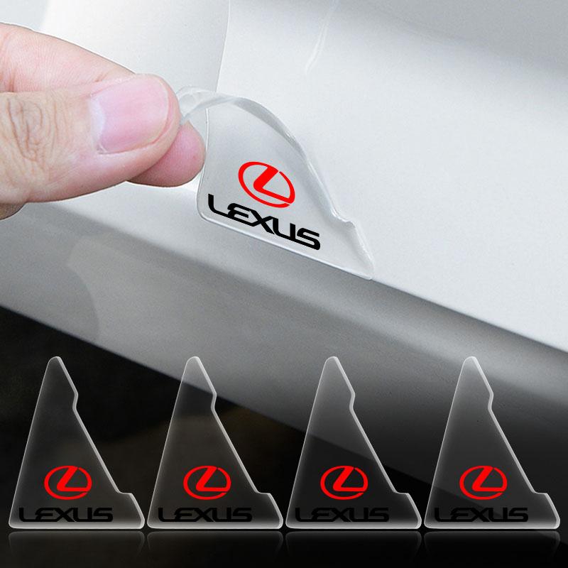 2 Stück Transparentes Schutzcover für Autotür-Ecken, Antikollisions-Aufkleber für Lexus CT200H RX200T GX470 RX440H, Auto-Innenraum