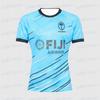 Fiji 7s Rugby Away Jersey, White Tribal 3D Printed Pattern, Breathable Quick Drying Jersey, Family and Parent-child Outfit