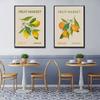 Fruit Market Cherry Lemon Orange Vintage Posters Prints Travel Wall Art Canvas Painting Nordic Wall Pictures Kitchen Room Decor