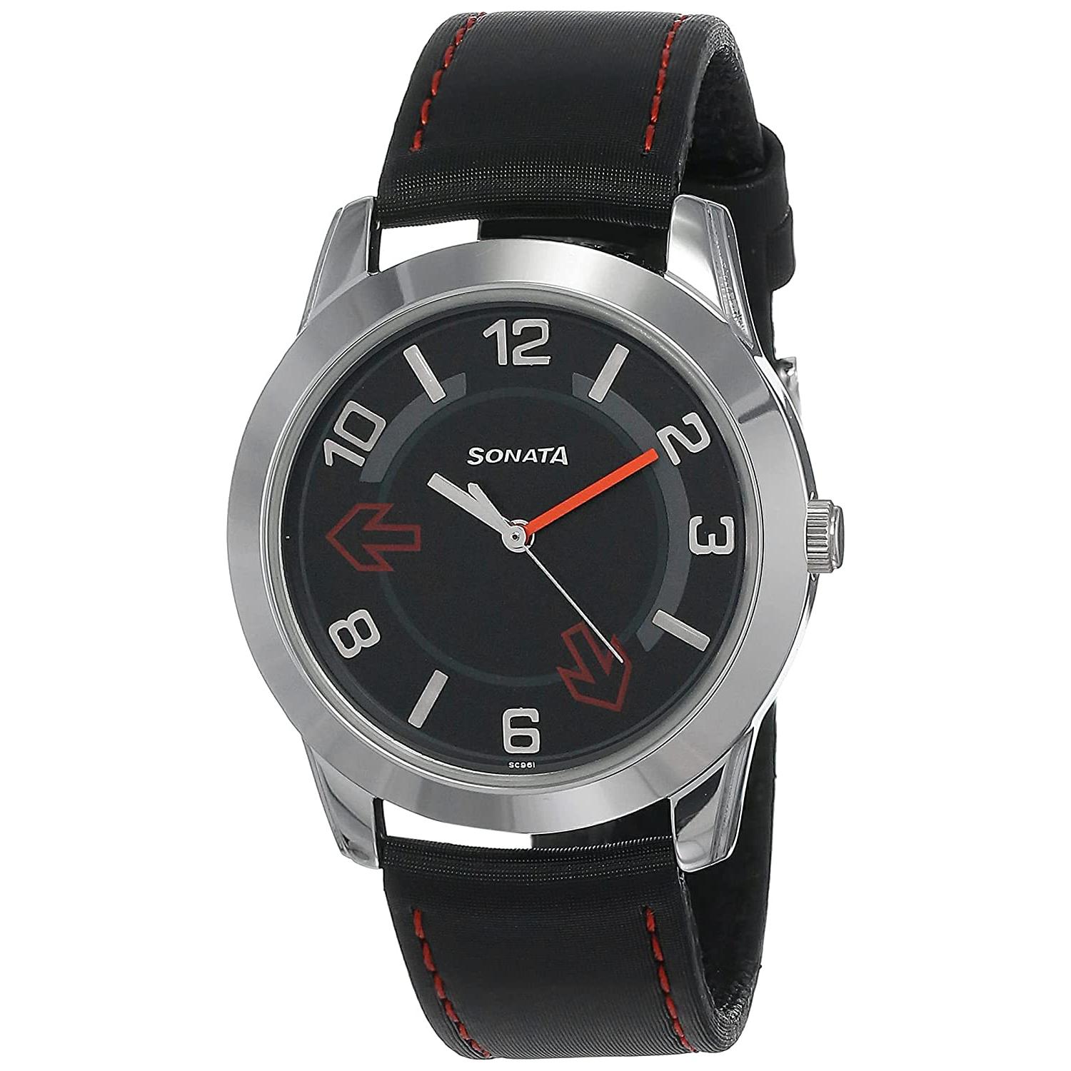 

Аналоговые мужские часы Yuva с черным циферблатом