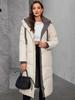 Cinemore Women's jacket long Fashion Grace women winter down jackets Zipper pocket with belt parka high quality outwear 9085