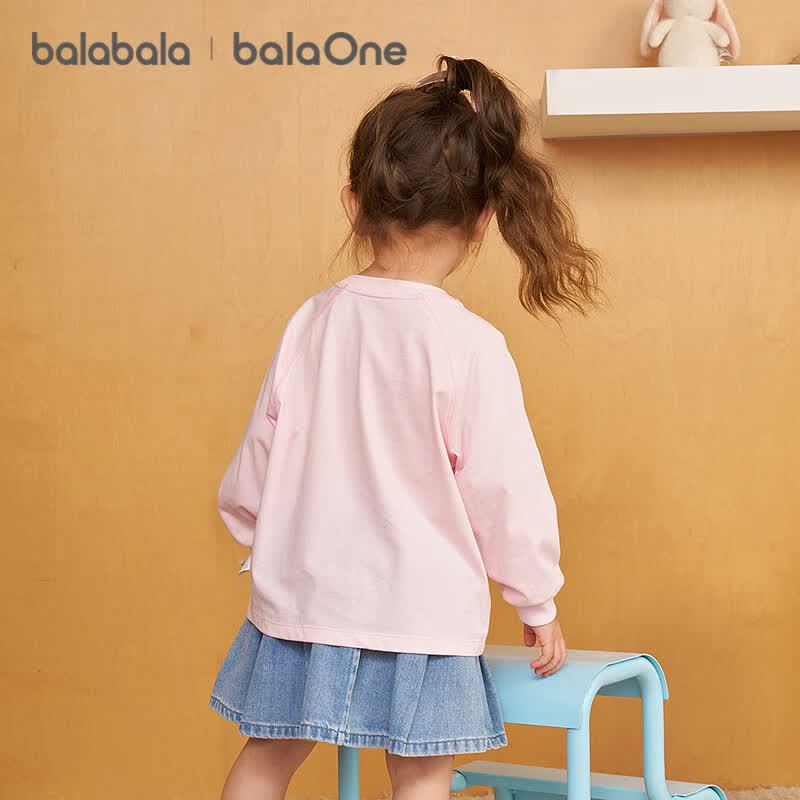 Balabala Kids' Pure Cotton Long-Sleeve T-Shirt