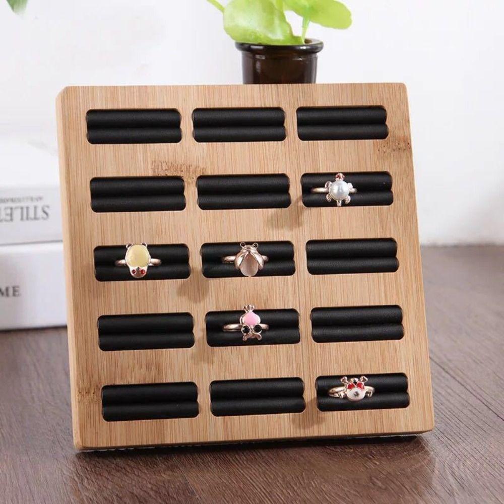 Exquisite Design Ring Storage Tray 15 Grids Jewelry Earrings Organizer Jewelry Accessories