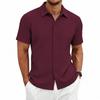 Men's European and American Summer Jacquard Lapel Polo Shirt Slim Fit Multi-color Men's Business Versatile Classic Style