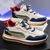 Men's shoes spring new breathable casual sports shoes non-slip soft-soled white shoes men's trendy dad trendy shoes