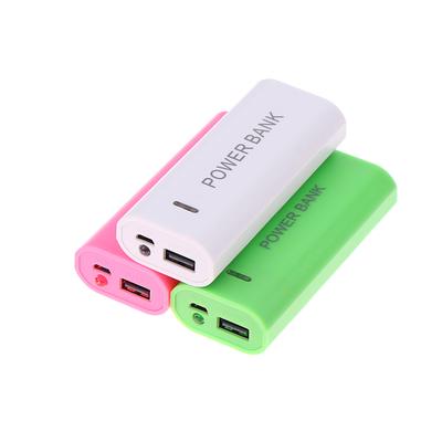 Custodia Portatile Power Bank Fai da Te Scatola Batteria 2 Celle 18650 Per Carica Smartphone 5V 1A Per Batteria 18650 Con Luce Indicatore
