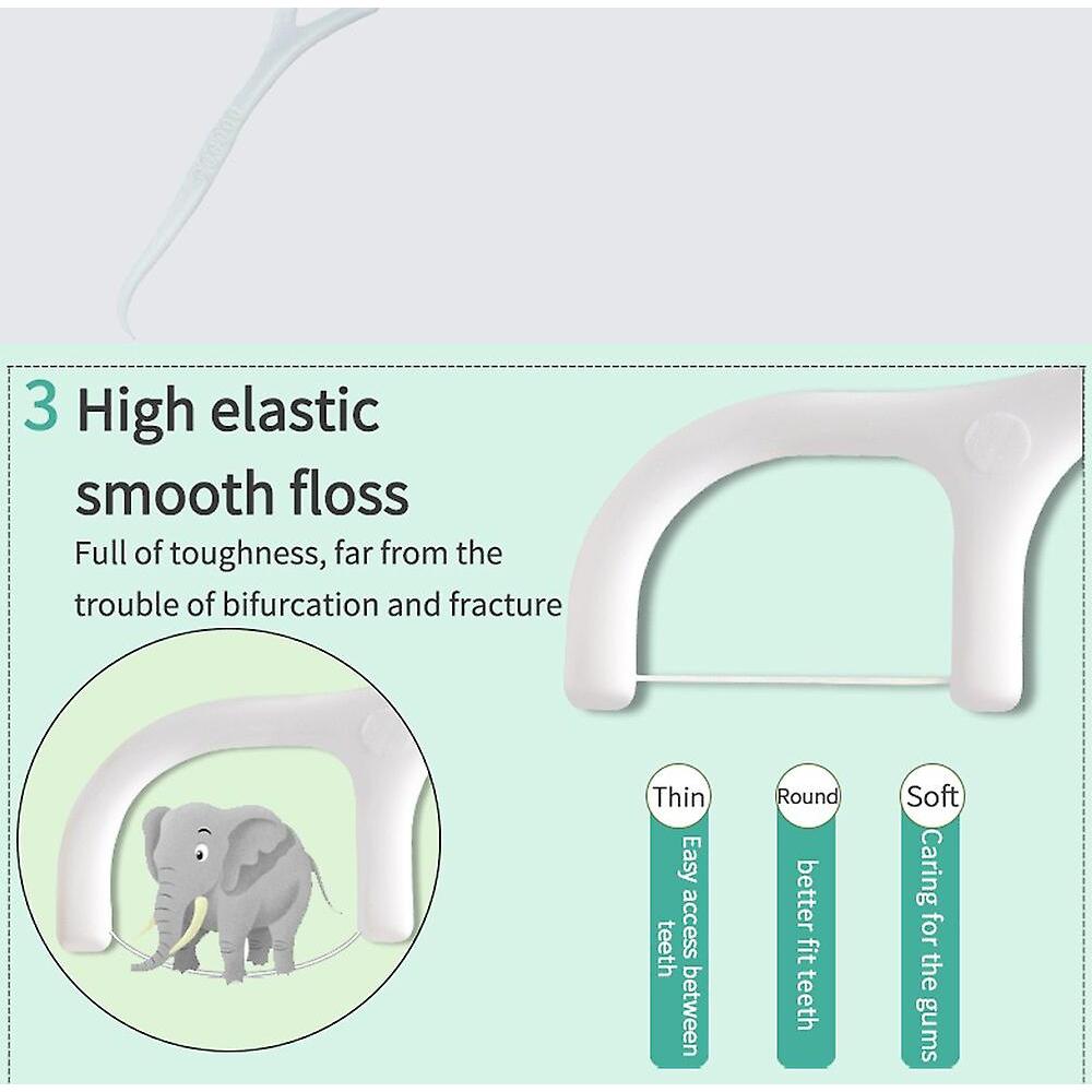 400Pcs Dental Floss Picks Disposable Dental Flosser Toothpick With Threads Clean Between Brush For Tooth Floss Brush 0ral Irrigator Less