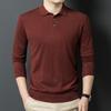 Men's Silk Wool Blend Knitted Polo Shirt