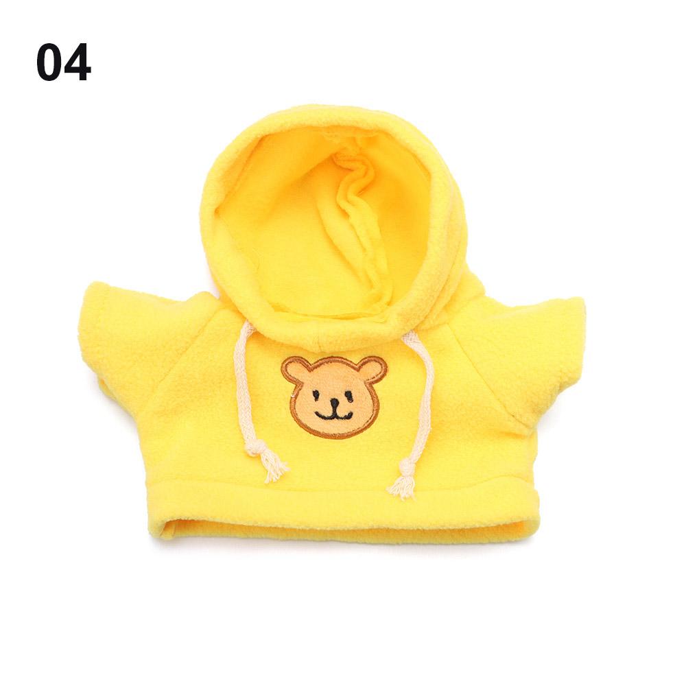 Plush Toy Clothes 30CM Doll Tops Knitted Sweater Hoodie Overalls For Bear Kawaii Mini Yellow Duck Clothes Accessories Kids Toys