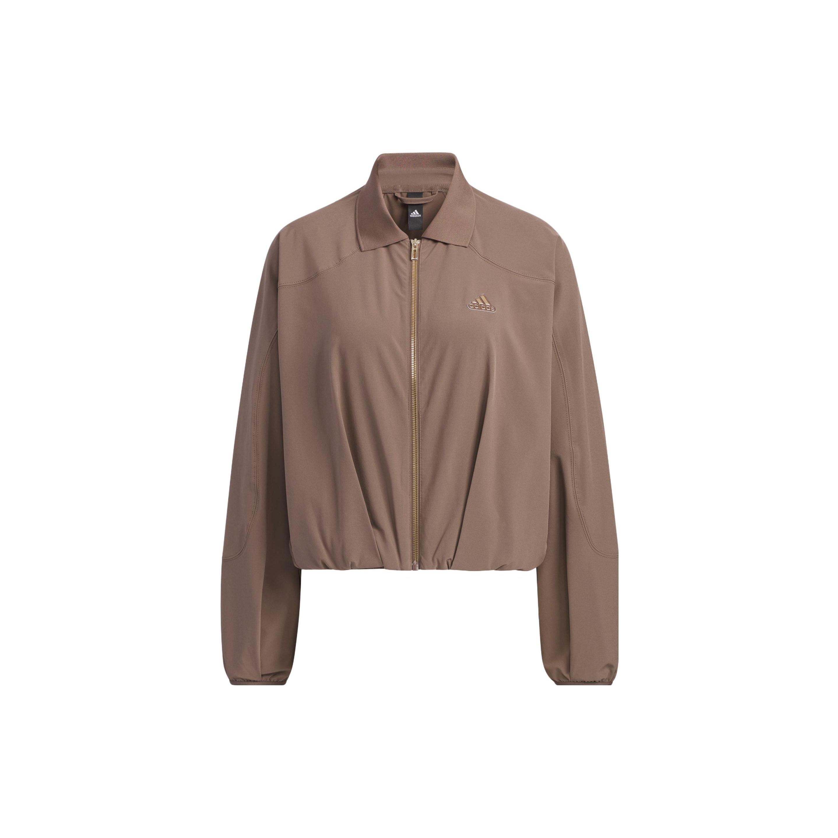 adidas Women s Future Of Tech Shirt Jacket Brown HY2830 M