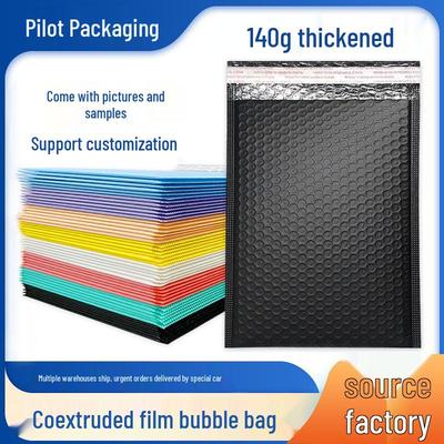 Colored Thick Shockproof Self-Adhesive Bubble Packaging Bag for Waterproof Clothing