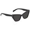 Saint Laurent Black Cat Eye Ladies Sunglasses Sl 466 001 54