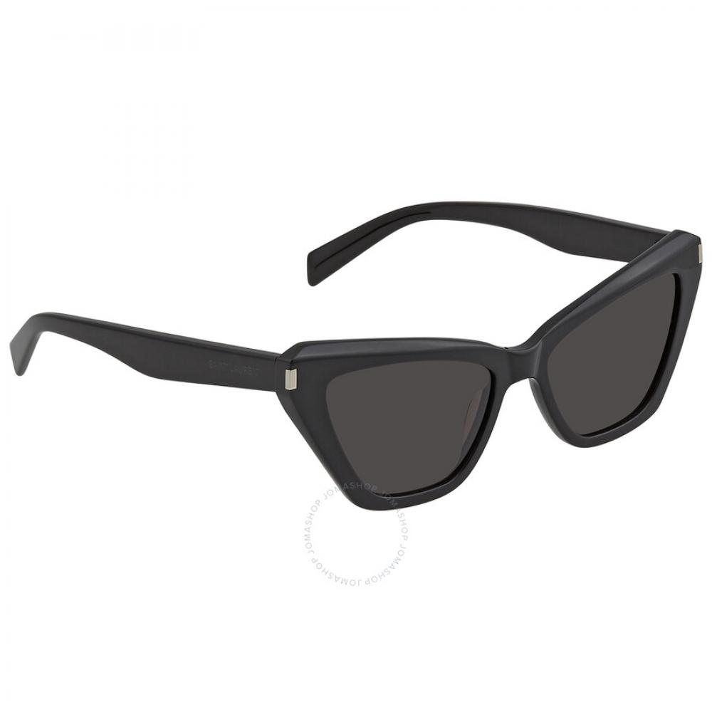 Saint Laurent Black Cat Eye Ladies Sunglasses Sl 466 001 54