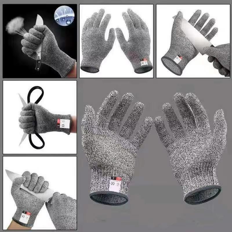 Anti Cutting Gloves Grade 5 HPPE Scratch Resistant Glass Cutting Safety Protective Gloves Food Grade Anti Cutting Gloves Cheap