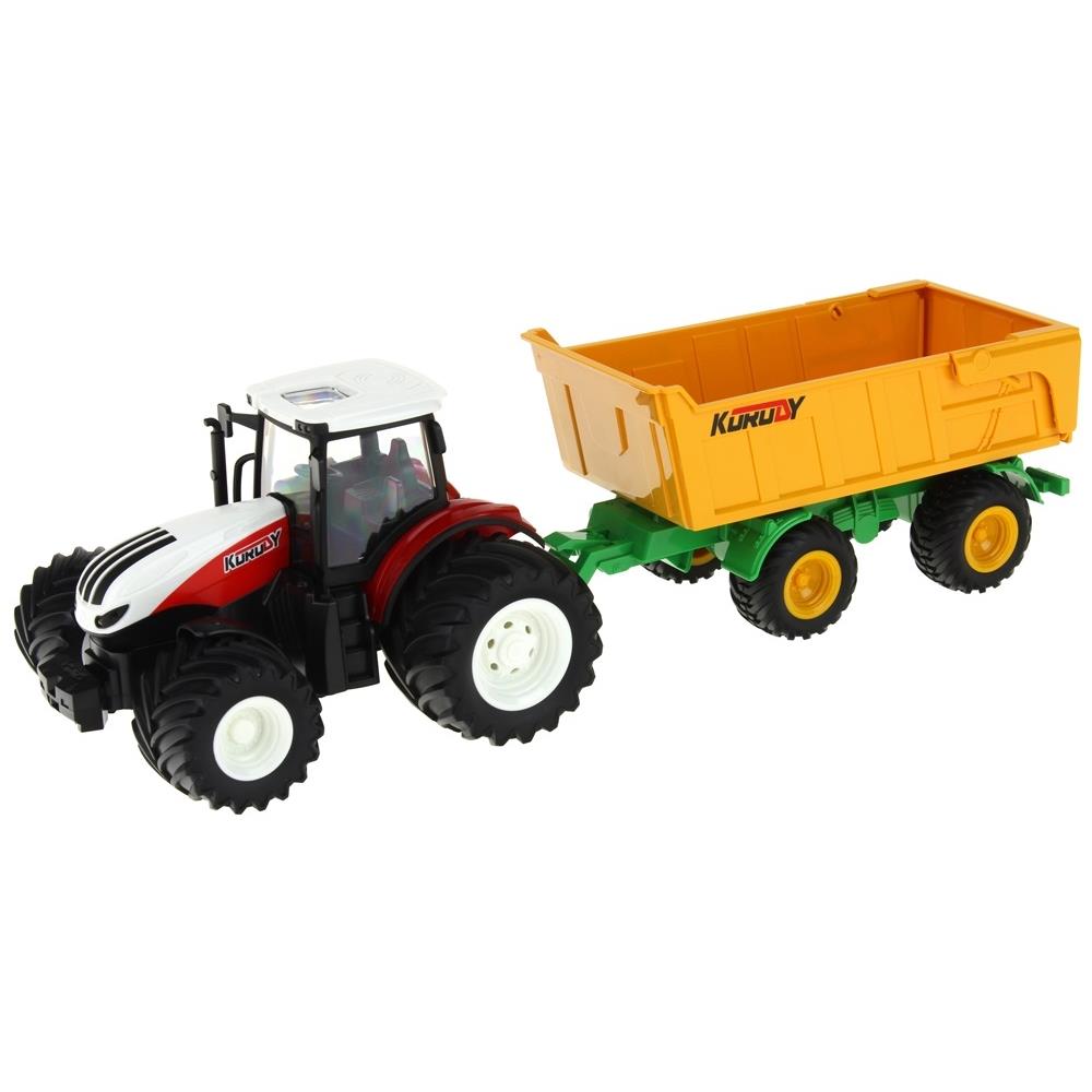 Tractor Vehicle Agricultural Machine with Trailer Remote Controlled RC Remote Control