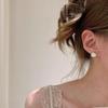 Light luxury and exquisite Fine Sparkling shell earrings for women new in White Fritillaria earings stud wedding jewelry gifts
