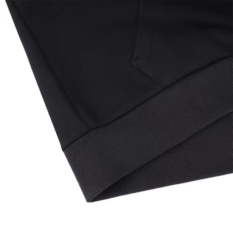 LiNing Plain Simple Loose Comfortable Versatile Hooded Pullover Sweatshirt Casual Sports Suit Unisex Sweatshirt Black YWDV383-1+YKLV227-1